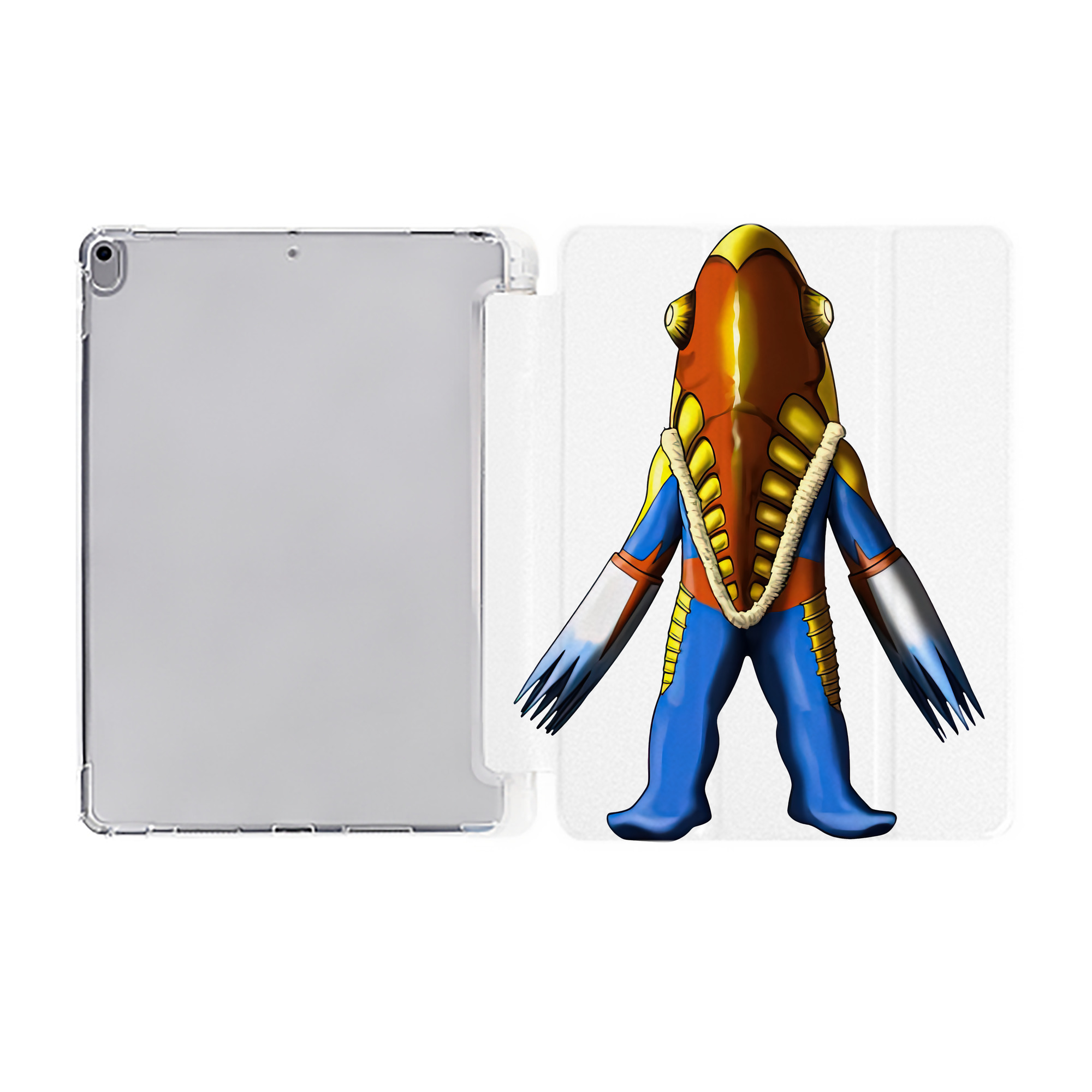（画像用） ウルトラマン Ultraman IPad ケース ペン収納付き 三つ折りスタンド PUレザー×シリコン 対応機種9.5/10.5/10.9インチ